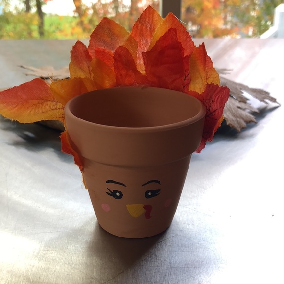 HAND CRAFTED- Upcycled- Turkey Terracotta Clay Pots -set of 2 - Picture 2 of 7